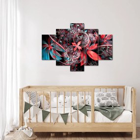 Absztrakt képek egzotikus virágok (150x105 cm)