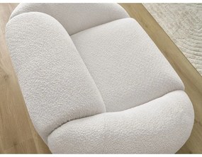 Fehér buklé fotel Tina – Bobochic Paris