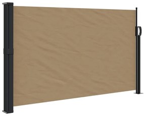 tópszínű behúzható oldalsó napellenző 117 x 300 cm