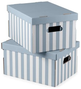 Fedeles karton tárolódoboz szett 2 db-os Stripes – Compactor
