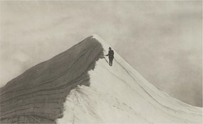 Divatos 3D Fali Tapéta Magányos hegymászó 416x254 ragasztóval