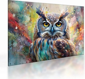 Üveg kép - Egy bagoly festménye (70x50 cm)