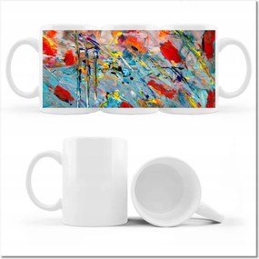 Nyomott mintás bögre Absztrakt Erin