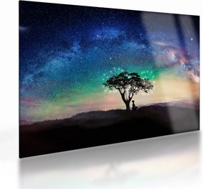 Kép - Pihenés a csillagok alatt (üvegen) (70x50 cm)