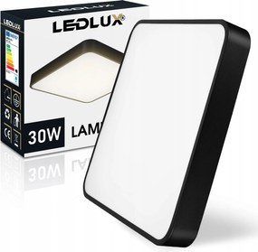 Mennyezeti Led lámpa Plafon Led panel 30W semleges négyzet fekete Modern