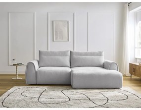 Világosszürke sarokkanapé Aden – Bobochic Paris