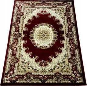 Szőnyeg 160x220 Klasszikus Hagyományos Vastag Bordó