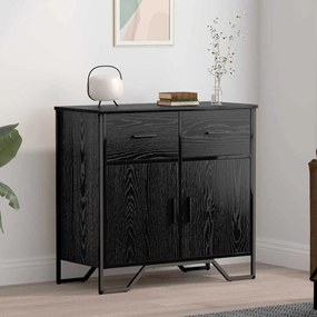 Széf fiókkal Musta tammi 79.5 x 35.5 x 74.5 cm Faanyag