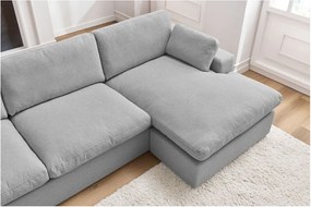 Világosszürke sarokkanapé Belair – Bobochic Paris