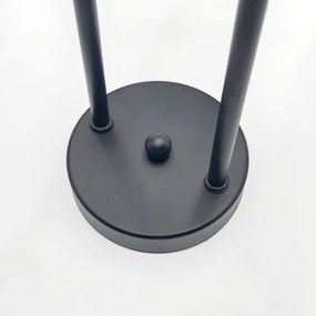 Brilagi - MALIVA felületre szerelhető csillár 4xE14/15W/230V fekete/átlátszó