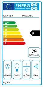 Klarstein TR60WS, kéményes páraelszívó, 60 cm, 2 x szűrő