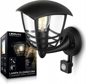 Homlokzati Led kültéri kerti fali lámpa Prémium E27 Érzékelő