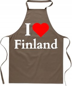 Konyhai kötény I Love Finland Szeretem Finnországot Skandinávia