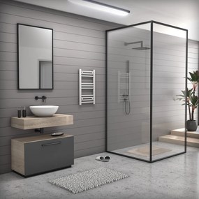 Fehér 400x700mm törölközőszárítós fürdőszobai radiátor Welland Lux | Készletről | Gyors kiszállítással