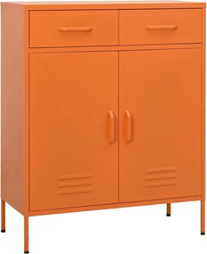 vidaXL narancssárga acél tárolószekrény 80 x 35 x 101,5 cm