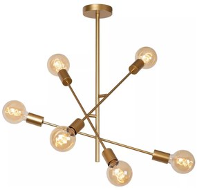 Lucide 21119/06/02 - Rúddal szerelt LESTER csillár 6xE27/40W/230V