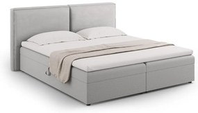 Világosszürke ágyneműtartós boxspring ágy 180x200 cm Arendal – Cosmopolitan Design