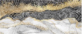 Kép - Mandala márványból (120x50 cm)