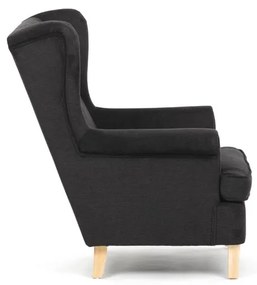 Fekete Szövet U-Fotel. AK-388 BK2