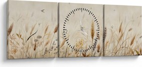 Kép - Wild Meadow (órával) (90x30 cm)