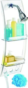 Átlátszó felakasztható fürdőszobapolc, 23 x 73 cm - iDesign