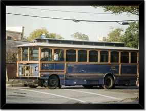 Poszterek keretben 40x30 Antik Trolleybus