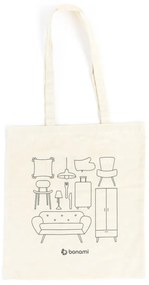 Krémszínű vászontáska - Bonami