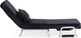 FOTEL BART Czarny Welurowy