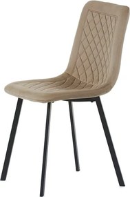Sötét Bézs Bársony Étkezőszék. DCL-973 CAP4