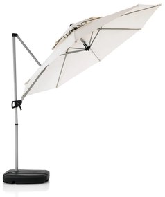 Fehér napernyő ø 350 cm Numana – Tomasucci