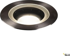 SLV 1002897 DASAR Kültéri Talajba Építhető Lámpa Fekete, Rozsdamentes acél LED IP65