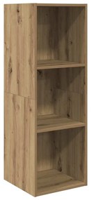 TV Szekrény Szett 3 pcs kézműves tölgy 37 x 37 x 142.5 cm