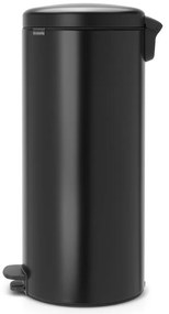 Matt fekete acél pedálos szemetes 30 l NewIcon – Brabantia
