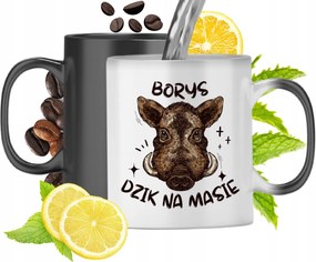 Mágikus Bögre Borisznak Fekete Matt Nyomtatott Képpel 330ml