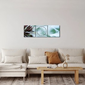 Kép - Egy virág részlete (órával) (90x30 cm)