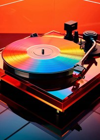 Poszter 67,5x95cm Retro vibrĂĄciĂł Vinyl