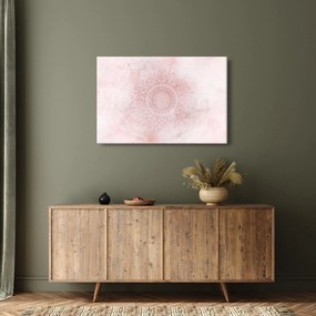 Kép - Rózsaszín mandala (90x60 cm)