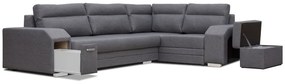 Sarokkanapé Alfredo (sötétszürke Lincoln 90) (J). 601379