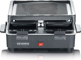 Severin Rg 2370 mini raclette grill, fekete, 600W, 4 serpenyő