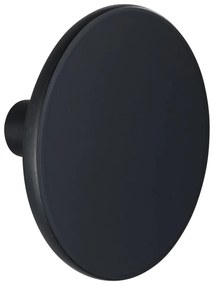 Melle matt fekete fali akasztó, ⌀ 8 cm - Wenko