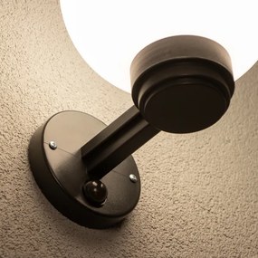 Brilagi - Kültéri fali lámpa érzékelővel HARBOR 1xE27/40W/230V IP33 fekete/fehér