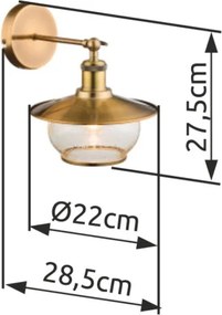 Globo 69030W - Fali lámpa 1xE27/60W