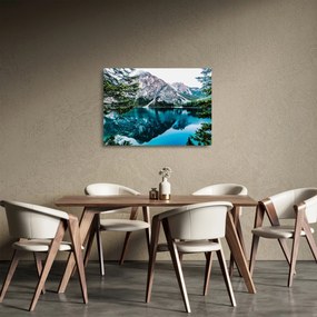 Egy kép az Alpokban (üvegen) (70x50 cm)