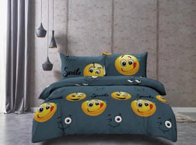 Mikroszálas ágyneműhuzat EMOJI KINYÚJTOTT nyelvvel szürke Ágyneműhuzat mérete: 70 x 90 cm | 140 x 200 cm