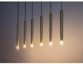 Rabalux 72363 - Csillár zsinóron RAMIRA 6xG9/5W/230V arany