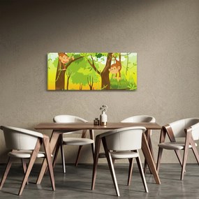 Kép - majmok (120x50 cm)