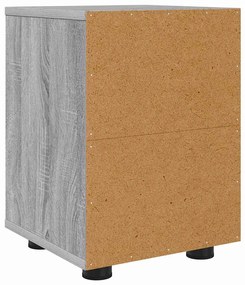 vidaXL Éjjeliszekrények 2 pcs Szürke Sonoma 30,5 x 30 x 43 cm Faanyag