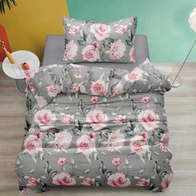 Pamut ágyneműhuzat MELAROSEA szürke Ágyneműhuzat mérete: 70 x 90 cm | 140 x 200 cm