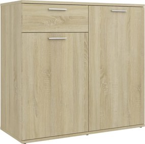 vidaXL sonoma tölgy színű szerelt fa tálalószekrény 80 x 36 x 75 cm