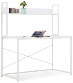 vidaXL fehér számítógépasztal 120 x 60 x 138 cm